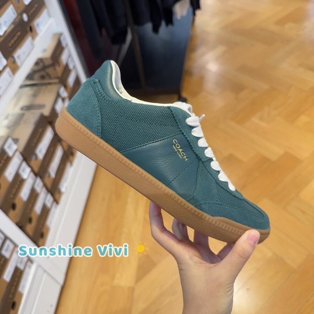 NWT Coach Women's Ellis Sneaker Shoes CBX21 Dark Teal US 7 - Picture 2 of 10